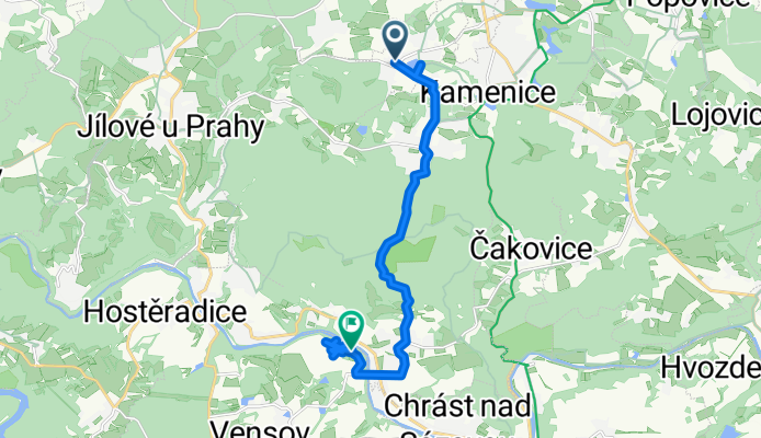 Kostelec u Křížků, Kostelec u Křížků do Lešany, Lešany