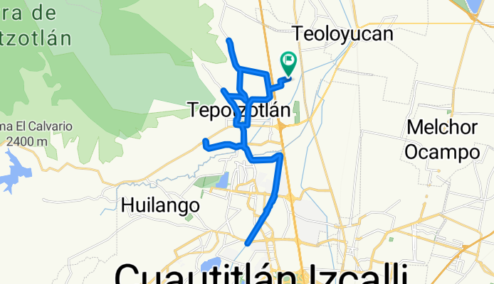 Calle 24 de Febrero, Tepotzotlán a Calle 24 de Febrero, Tepotzotlán