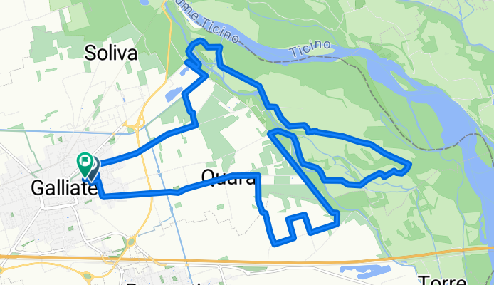 Via Lodovico Sforza, Galliate a Via Alessandro Volta, Galliate