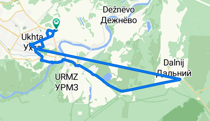 Строительная улица, Ухта до Строительная улица, Ухта