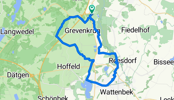 Waldsiedlung, Grevenkrug nach Waldsiedlung, Grevenkrug