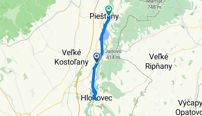 Drahovce až Piešťany, Piešťany