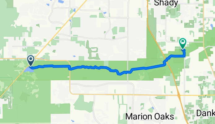 Florida National Scenic Trail, Dunnellon to Florida National Scenic Trail, Ocala