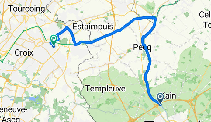 De Rue de la Taverne de Maire à Avenue Jules Brame