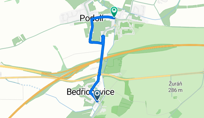Bedřichovická do Podolí