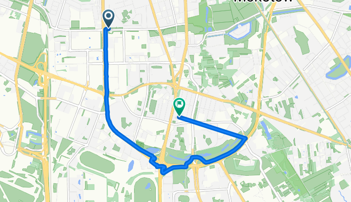 Jana Pawła Woronicza, Warsaw to Puławska, Warsaw