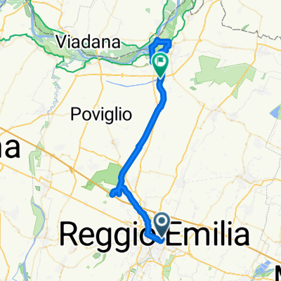 Reggio Guastalla (lido Po) e anello Gualtieri lungo il Crostolo