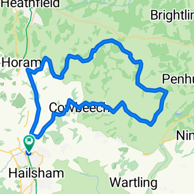 Lansdowne Way, Hailsham to Lansdowne Way, Hailsham