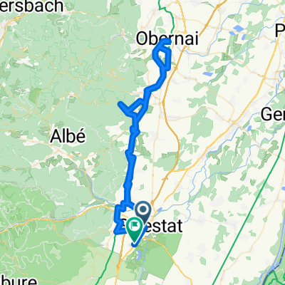 Rue St-Léonard, Sélestat à Route de Colmar, Sélestat