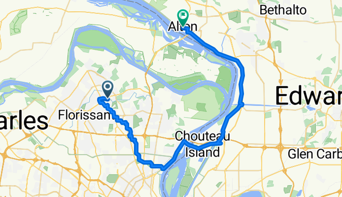 N Highway 67, Florissant to E Third St, Alton