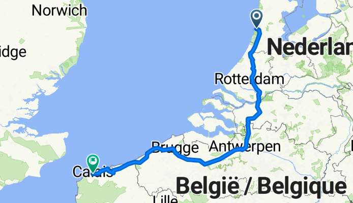 Dokweg, IJmuiden to Calais