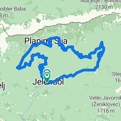 Route zu Jelendol