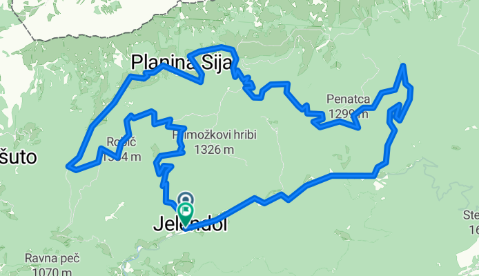 Route zu Jelendol
