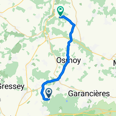 Route de la Sablière, Bazainville to Rue du Puits, Villette