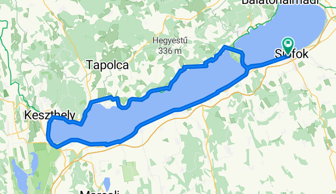 Kiss János Altábornagy utca, Siófok do Kiss János Altábornagy utca, Siófok