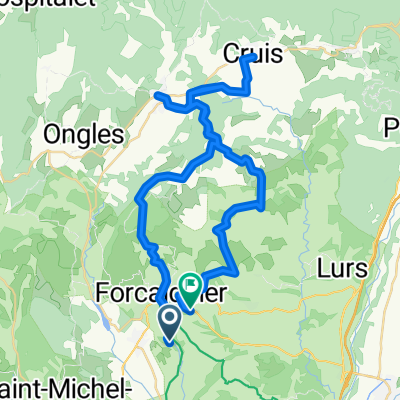 Chemin St Suffren, Forcalquier à Route de la Brillanne, Forcalquier