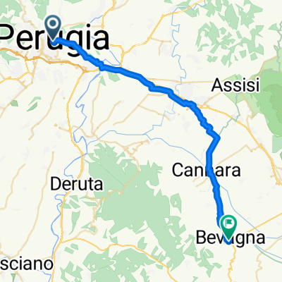 Via Cesare Fani, Pérouse à Corso Giovanni Amendola, Bevagna