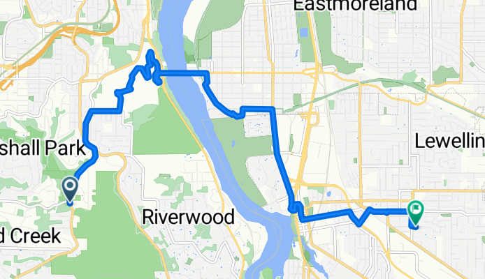 SW Palatine St, Portland to SE Rio Vista St, Milwaukie