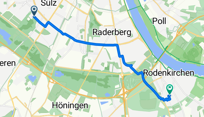 Lindenthal, Köln nach Rotdornstraße, Köln