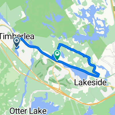 Route to Timberlea Village Pky, Halifax