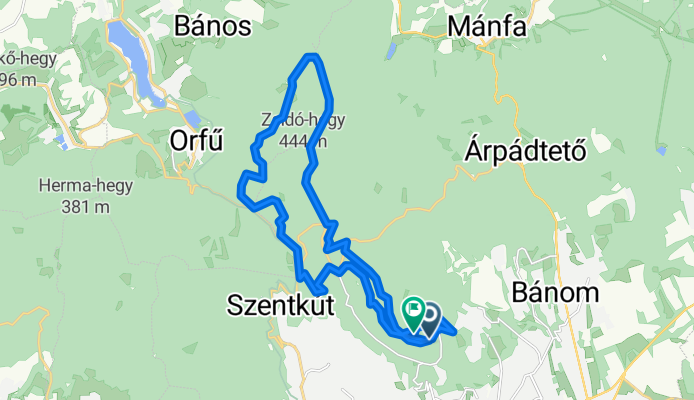 Pécsi MTB Maraton útvonal