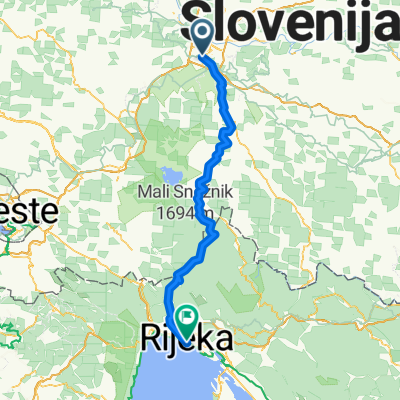 Erjavčeva cesta, Ljubljana à Korzo, Rijeka
