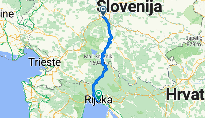 Erjavčeva cesta, Ljubljana à Korzo, Rijeka