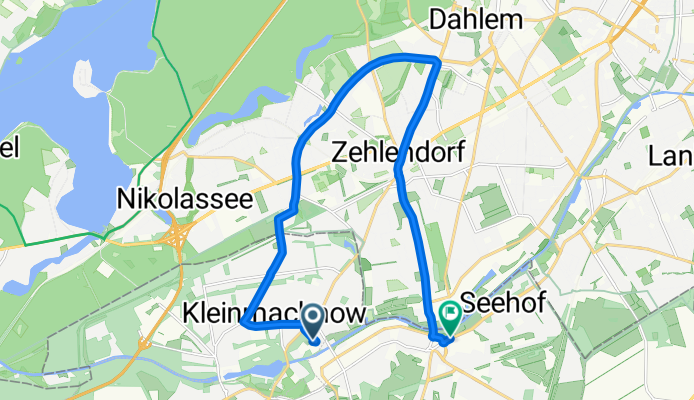 Kleinmachnow nach Lichterfelder Allee, Teltow