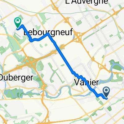 Rue Marie-De-L'Incarnation, Québec à Boul La Morille, Québec