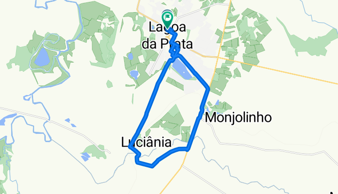 Rua Alexandre Bernardes Primo, Lagoa Da Prata to Rua Olegário Maciel, Lagoa Da Prata