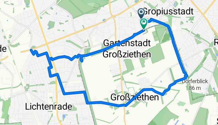 Landreiterweg, Berlin nach Ringslebenstraße, Berlin