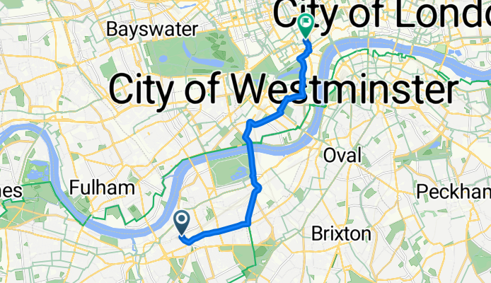 Harbut Road, London to Newport Court, London