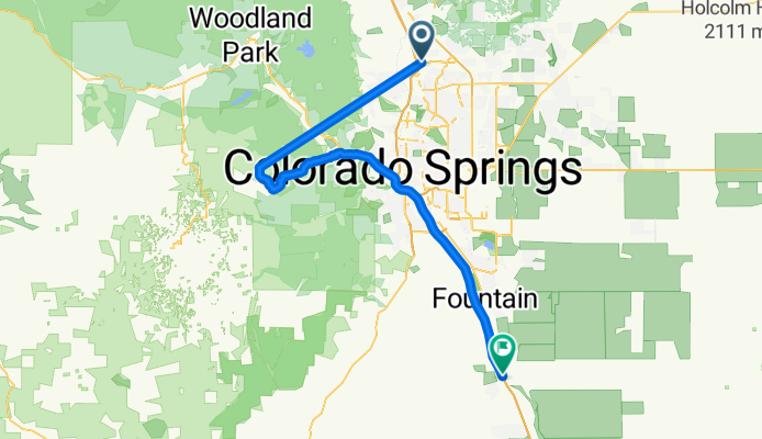 Pikes Peak of Railway Plus exit to Pueblo