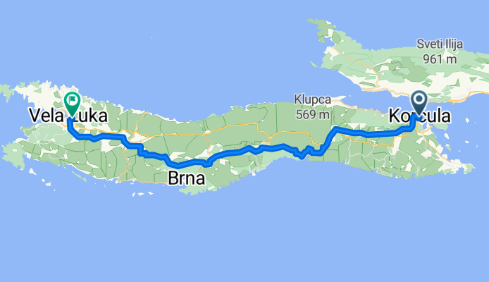 Ulica kanonika Antuna Rozanovića, Korčula to Ulica 35, Vela Luka