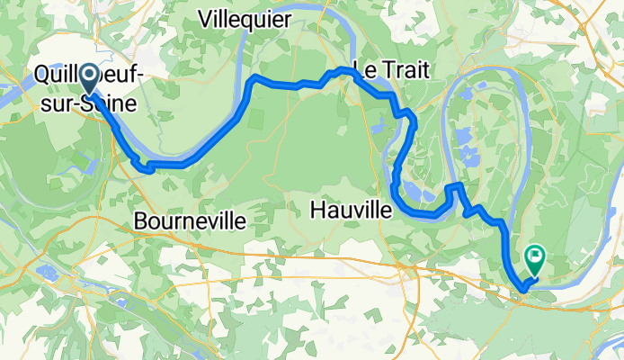 Rue St-Seurin, Quillebeuf-sur-Seine to Rue de Bas, Sahurs