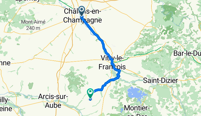 Châlons-en-Champagne - Brienne-le-Château