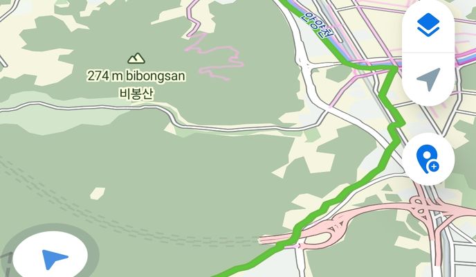 Foto 1 der Bikemap-Route "SKV1에서 삼막사 까지"