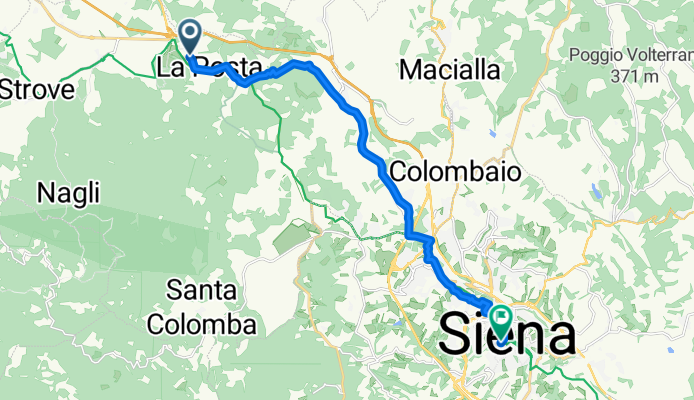 From Monteriggioni to Siena