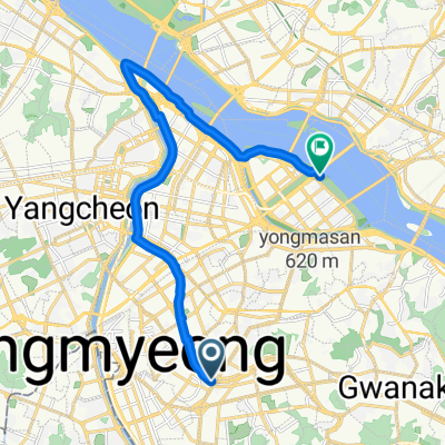 신림동, 서울특별시에서 여의동로, 서울특별시까지