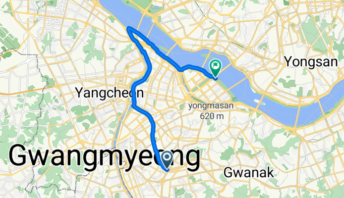 신림동, 서울특별시에서 여의동로, 서울특별시까지