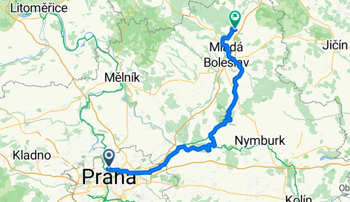 Prague to Bakov nad Jizerou
