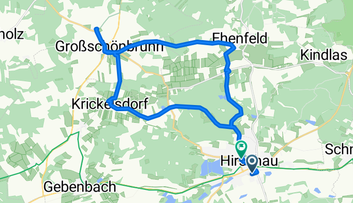 Hirschau - Vilstalquelle - Linde - Hirschau