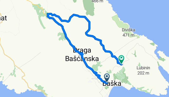 Route from Pešćivica