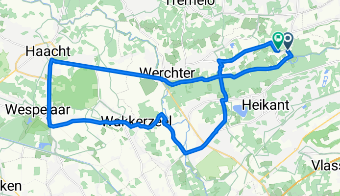 Route in Rotselaar