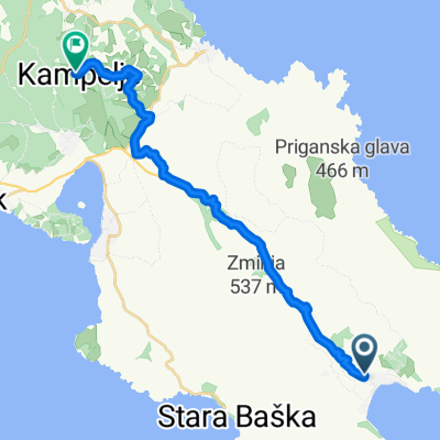 Pešćivica to Kampelje