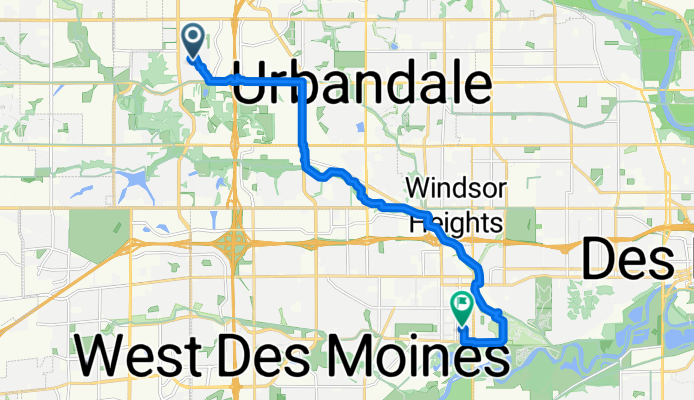 Ridgemont Dr, Urbandale to Fifth St, West Des Moines