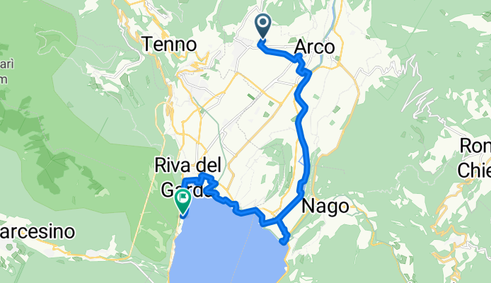 Via Giosuè Carducci, Arco nach Strada del Ponale, Riva del Garda