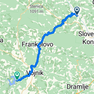 Cesta na Roglo, Zreče to Škofja Vas, Škofja