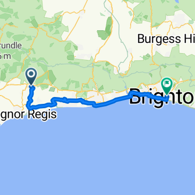 West Walberton Lane, Arundel to Queen's Road, Brighton