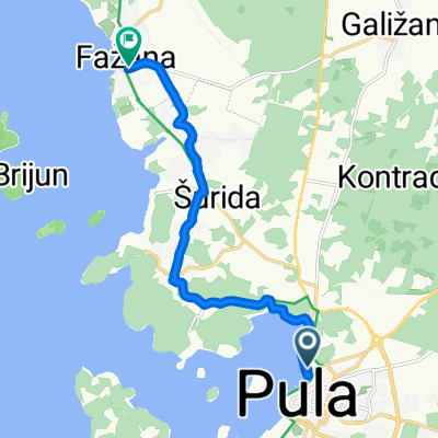 Riva to Ulica 43. istarske divizije
